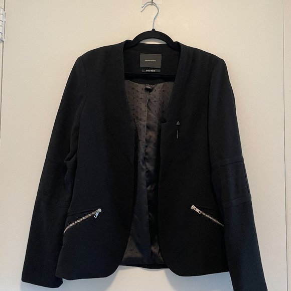 Maison Scotch Black Open Blazer - Picture 1 of 8